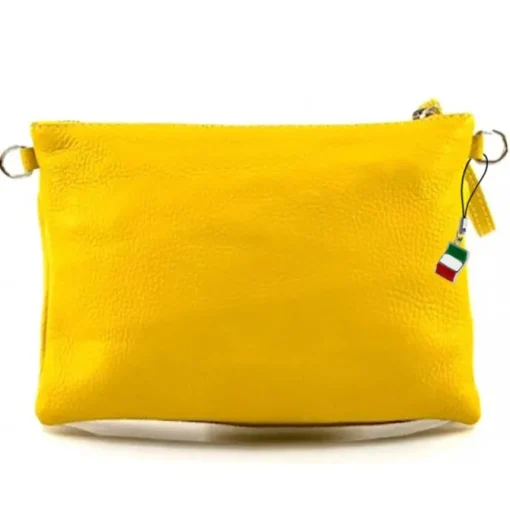 Florence Damen Handgelenktasche Tasche Echtleder blau OTF816B