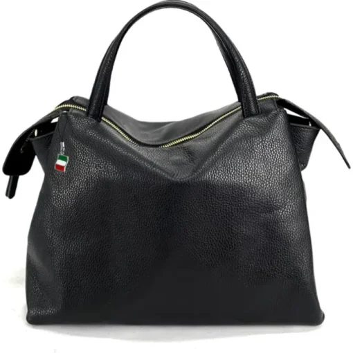 Florence Damen Handtasche Echtleder schwarz OTF152S