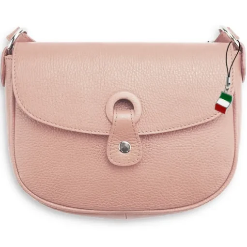 Florence Damen Handtasche Satteltasche Echtleder rosa OTF122A