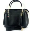 Florence Damen Handtasche Echtleder schwarz OTF157S
