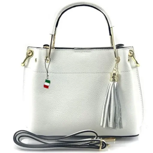 Florence Damen Handtasche Echtleder weiß OTF157W