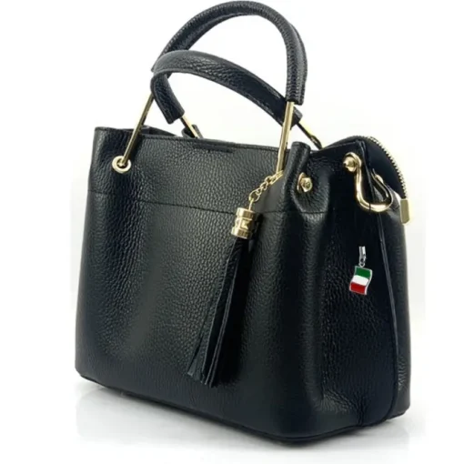 Florence Damen Handtasche Echtleder schwarz OTF157S