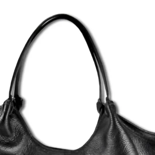 Florence Damen Handtasche, Schultertasche Leder Tasche schwarz OTM109S