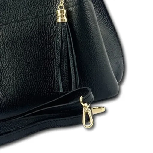 Florence Damen Handtasche Echtleder schwarz OTF157S