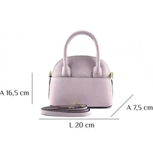 Florence Damen Handtasche Bowlingtasche Echtleder weiß OTF814W