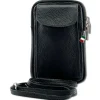 Florence Damen Mini-Handtasche echtes Leder Tasche schwarz OTF827S