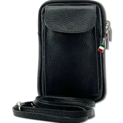 Florence Damen Mini-Handtasche echtes Leder Tasche schwarz OTF827S