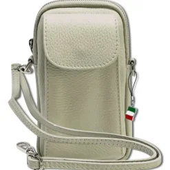Florence Damen Mini-Handtasche echtes Leder Tasche beige OTF827I
