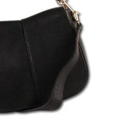 Florence Damen Satteltasche Echtleder schwarz OTM104S