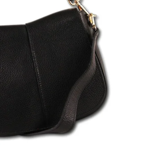 Florence Damen Satteltasche Echtleder schwarz OTM104S