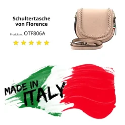 Florence Damen Satteltasche Echtleder rosa OTF806A