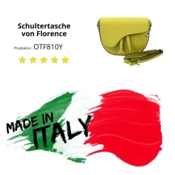 Florence Damen Satteltasche Echtleder gelb OTF810Y