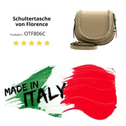 Florence Damen Satteltasche Echtleder taupe OTF806C