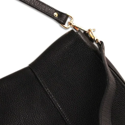 Florence Damen Satteltasche Echtleder schwarz OTM104S