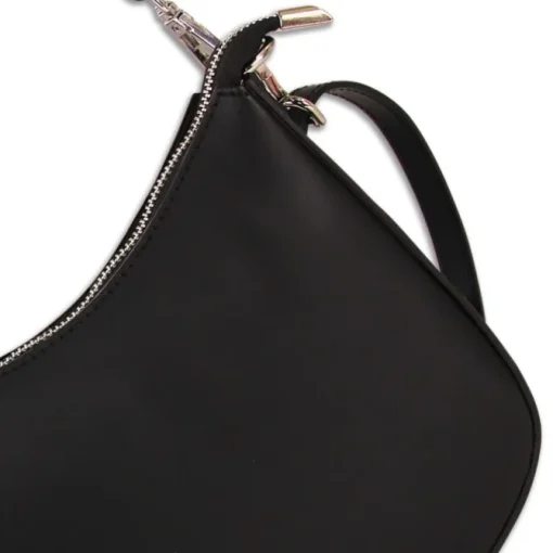 Florence Damen Satteltasche Ösen Echtleder schwarz OTM809S