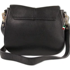 Florence Damen Satteltasche Echtleder schwarz OTM104S