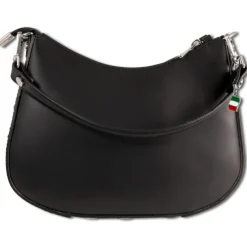 Florence Damen Satteltasche Ösen Echtleder schwarz OTM809S