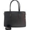 Florence Damen Schultertasche Leder Tasche schwarz OTF167S1