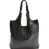 Florence Damen Shopper Leder Tasche schwarz OTF166S1