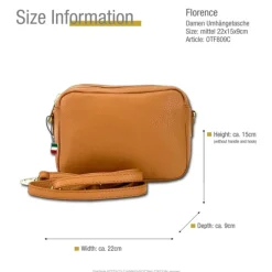 Florence Damen Tasche Echtleder hellbraun OTF809C