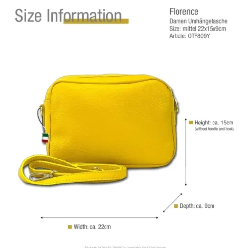 Florence Damen Tasche Echtleder gelb OTF809Y