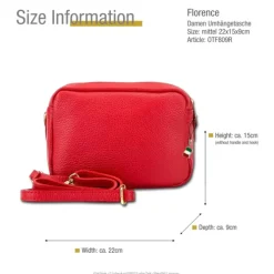 Florence Damen Tasche Echtleder rot OTF809R