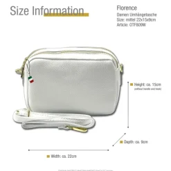 Florence Damen Tasche Echtleder weiß OTF809W
