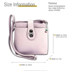 Florence Damen Tasche Echtleder lila OTF828V