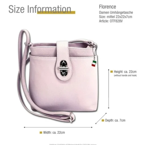 Florence Damen Tasche Echtleder lila OTF828V
