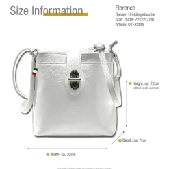 Florence Damen Tasche Echtleder weiß OTF828W