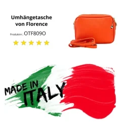 Florence Damen Tasche Echtleder orange OTF809O