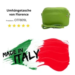 Florence Damen Tasche Echtleder hellgrün OTF809L