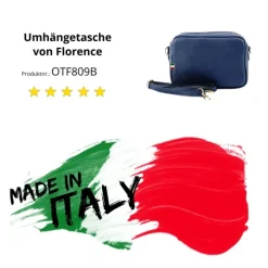 Florence Damen Tasche Echtleder blau OTF809B