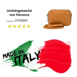 Florence Damen Tasche Echtleder hellbraun OTF809C