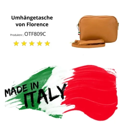 Florence Damen Tasche Echtleder hellbraun OTF809C