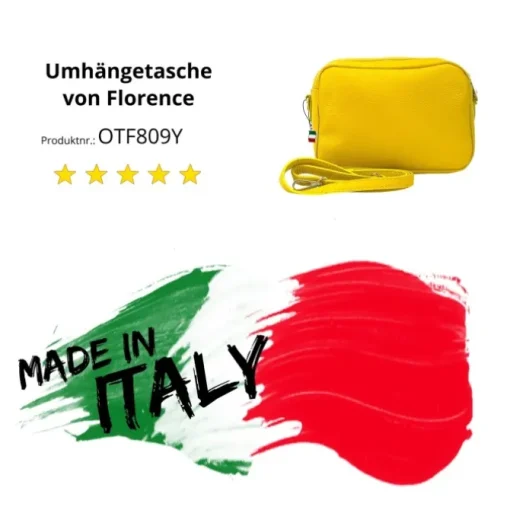 Florence Damen Tasche Echtleder gelb OTF809Y