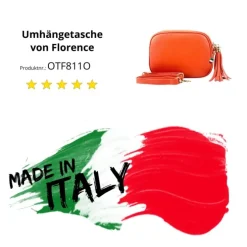 Florence Damen Tasche Echtleder orange OTF811O