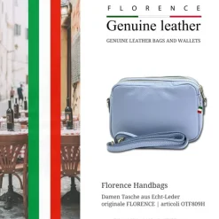 Florence Damen Tasche Echtleder hellblau OTF809H
