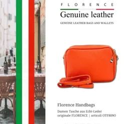 Florence Damen Tasche Echtleder orange OTF809O