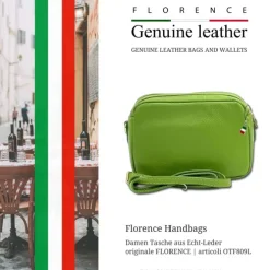 Florence Damen Tasche Echtleder hellgrün OTF809L