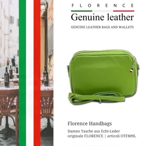 Florence Damen Tasche Echtleder hellgrün OTF809L