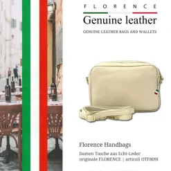Florence Damen Tasche Echtleder beige OTF809I