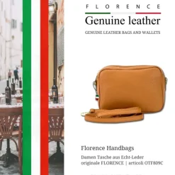 Florence Damen Tasche Echtleder hellbraun OTF809C