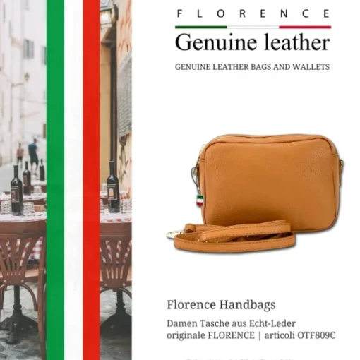 Florence Damen Tasche Echtleder hellbraun OTF809C