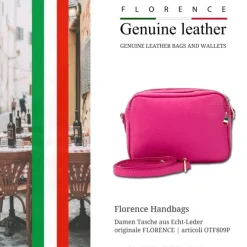 Florence Damen Tasche Echtleder fuchsia OTF809P