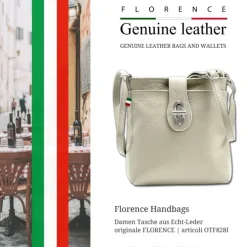 Florence Damen Tasche Echtleder beige OTF828I