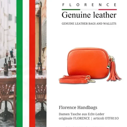 Florence Damen Tasche Echtleder orange OTF811O