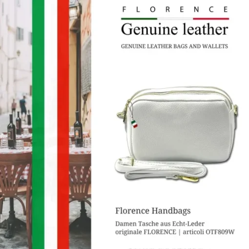 Florence Damen Tasche Echtleder weiß OTF809W