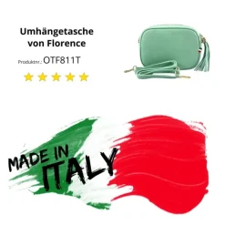 Florence Damen Tasche Echtleder türkis OTF811T