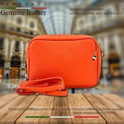 Florence Damen Tasche Echtleder orange OTF809O